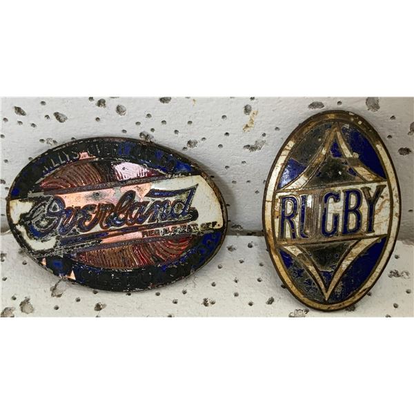 Rugby and Overland Rad Emblems