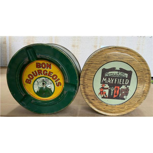 Bon Bourgeois and Mayfield Tobacco Tins