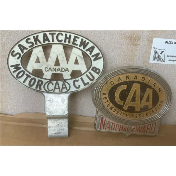 Sask/Canada CAA License Toppers