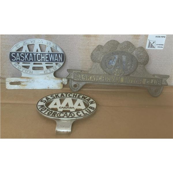Saskatchewan CAA/AAA License Toppers