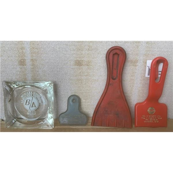BA/Gulf Ashtray and Scrapers