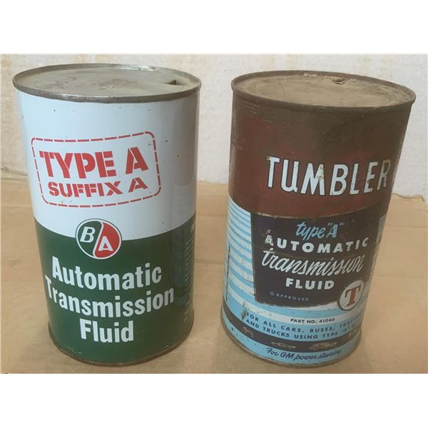 Two BA/Tumbler ATF Tins