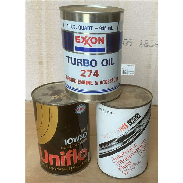 Three Exxon/Ford Tins