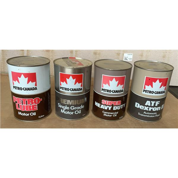 Four PetroCan 1 litre Tins