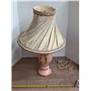 Image 1 : Vintage lamp and shade- no bulb- untested- 25"H