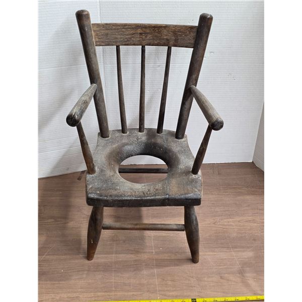 Small wooden décor chair- 22'H
