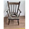 Image 1 : Small wooden décor chair- 22'H