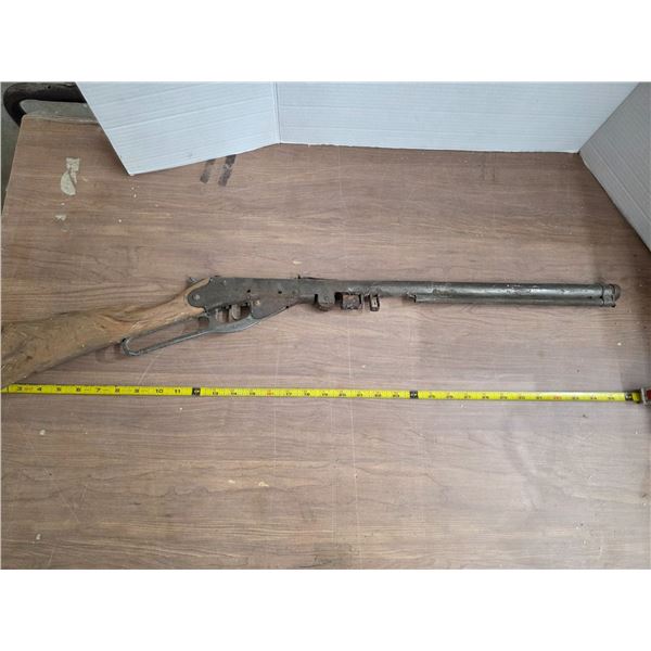 Antique toy rifle- missing parts- 36"L