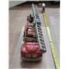 Image 3 : Vintage tin F.D fire truck with ladder- Tn made in japan- battery operated- 9"L