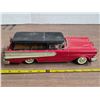 Image 4 : Vintage tine toy car- missing a wheel- edsel- 9"L