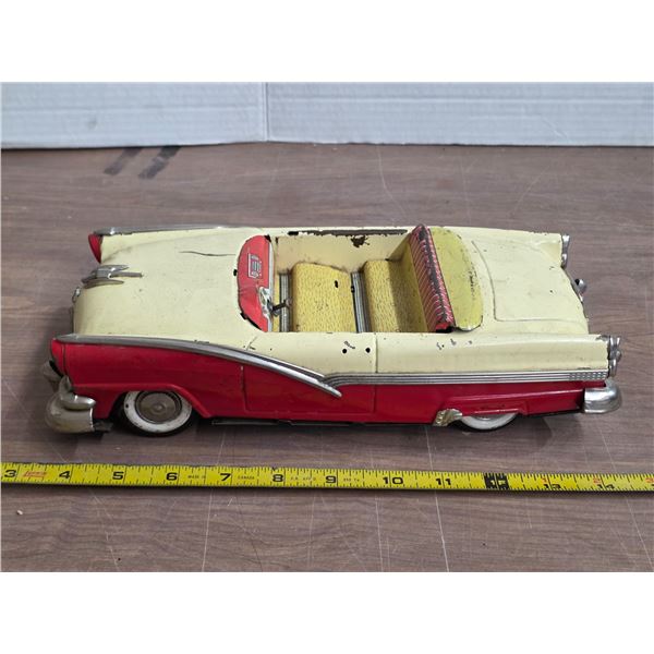 Vintage ford sunliner toy car- made in japan- 10"L
