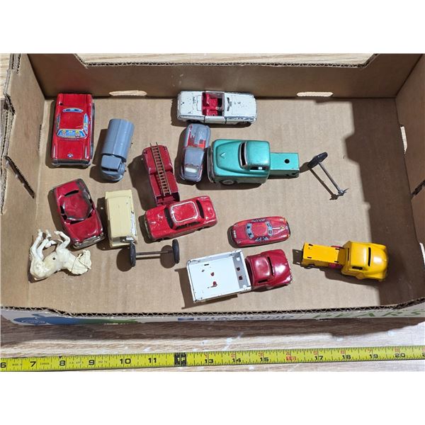 Vintage tin toy vehicles