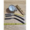 Image 1 : Shaving related items- 3 straight razors- named