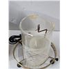Image 3 : 1955 ecomolite  corp motion lamp- oval forest fire- rare- works but has damage