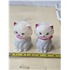 Image 2 : 1950' s celluloid plastic kitten salt and pepper shakers with noise maker- not working