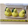 Image 2 : Sabre pear salt and pepper shakers with tooth pick holder