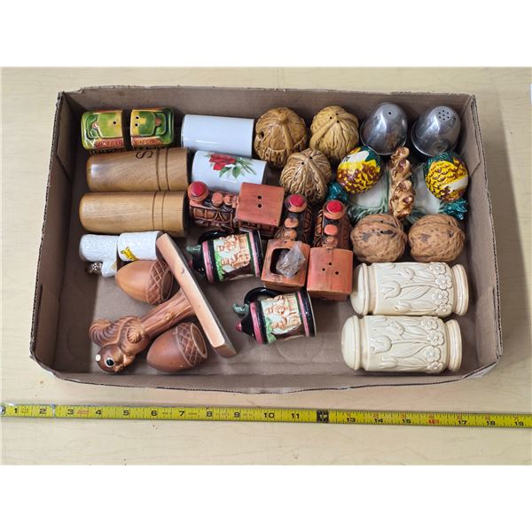 12 pairs of salt and pepper shakers
