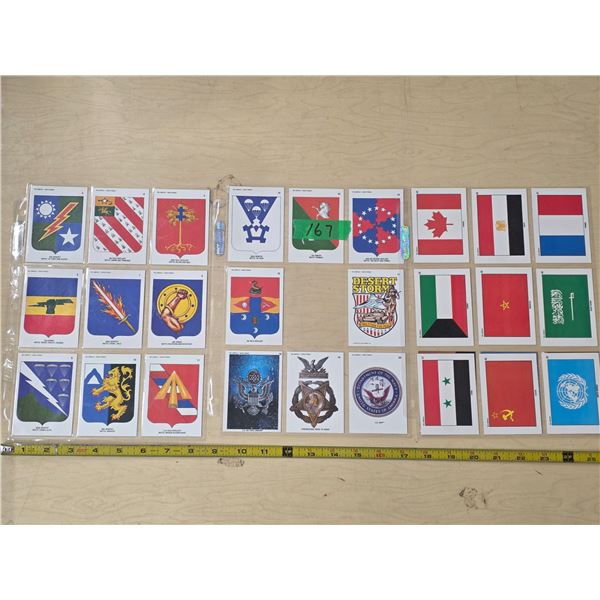 (28) 1991 desert storm sticker cards