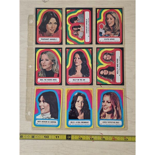 1977 topps charlies angels sticker cards