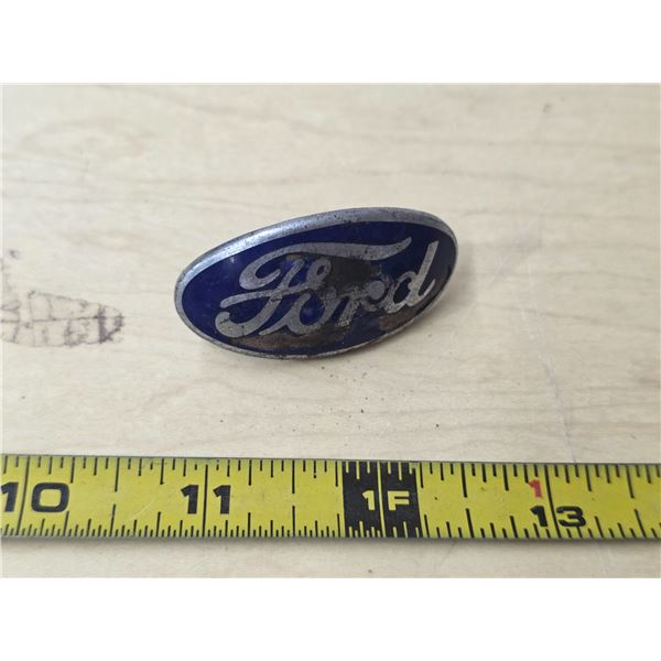 1920's for enamel rad grille badge emblem- 2"L made by fox company