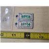 Image 1 : Pair of 1968 sask war amp tags