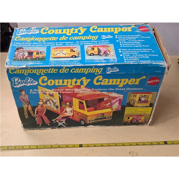 Vintage 1971 barbie country camper van- with some accessories- by mattel