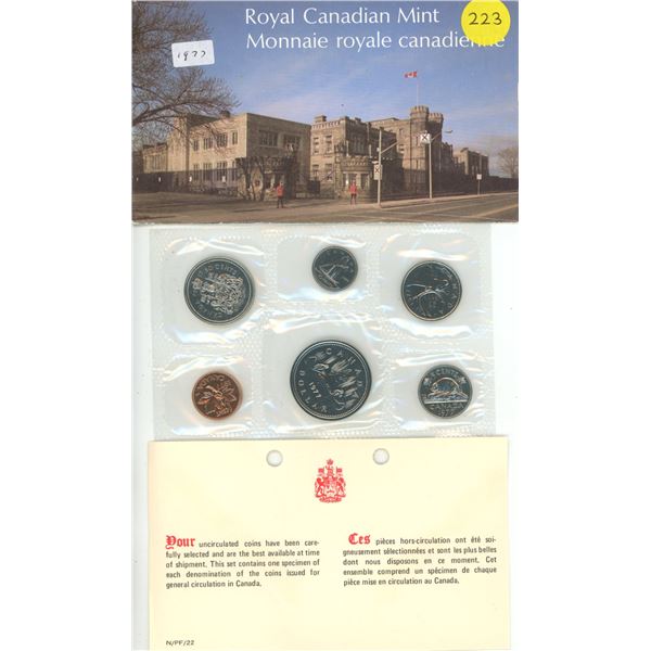 1977 Canada Proof Like Uncirculated Coin Set.