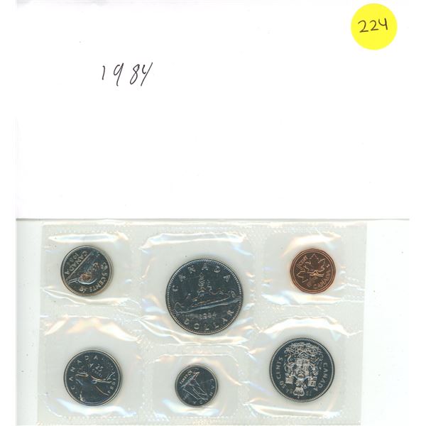 1984 Canada Proof Like Uncirculated Coin Set.