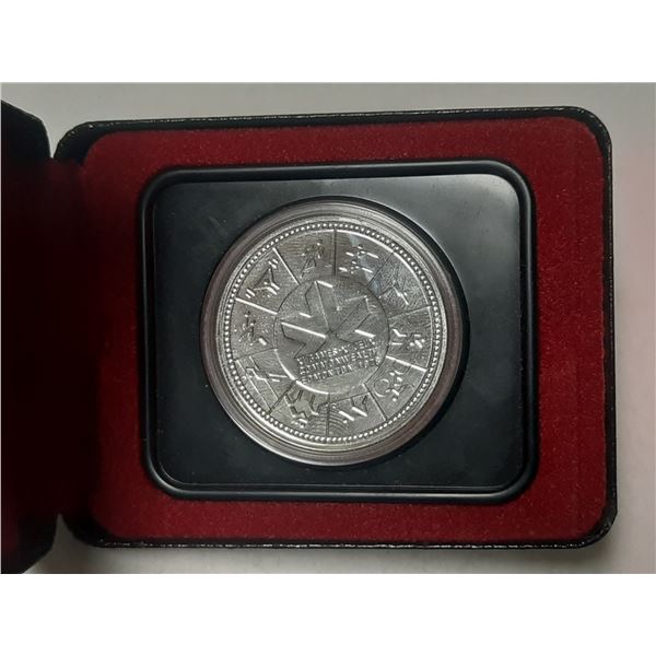 1978 Canada XI Commonwealth Games Silver Dollar in its original case.