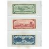 Image 2 : 1954 Canada One, Two and Five  Dollars.