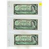 Image 1 : (3) 1967 Canada One Dollars. (Uncirculated)