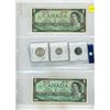 Image 1 : (2) 1967 Canada One Dollars. (Uncirculated), 1967 Canada Silver 25 Cents, Silver 10 Cents, 5 Cents.