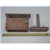 Image 2 : Vintage primitive wooden butter press.