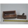 Image 5 : Vintage primitive wooden butter press.