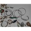 Image 5 : Large collection of assorted vintage costume jewelry, including brooches, necklaces, and bracelets.