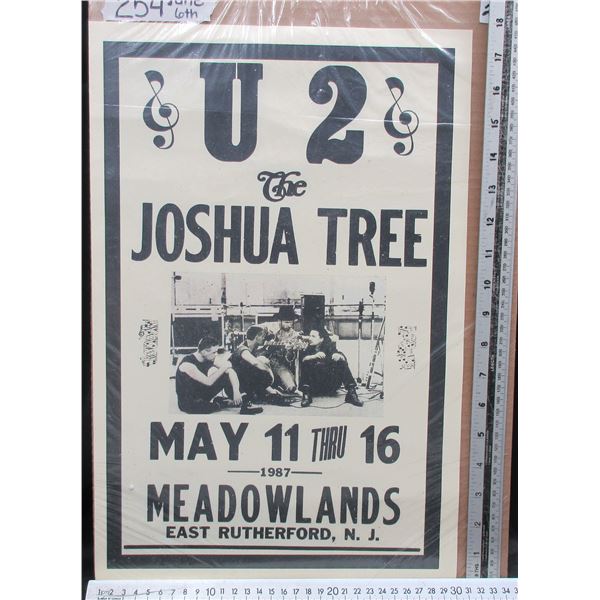 U2 The Joshua Tree Concert Poster
