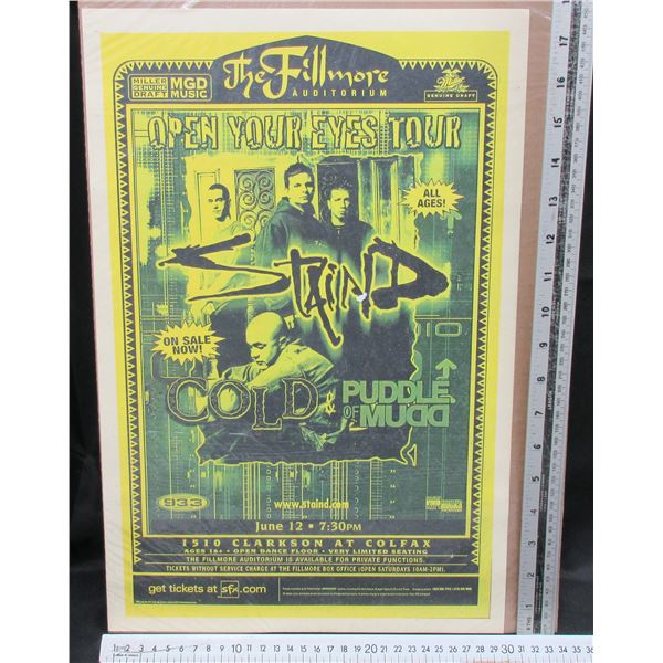 Stain D Concert Poster