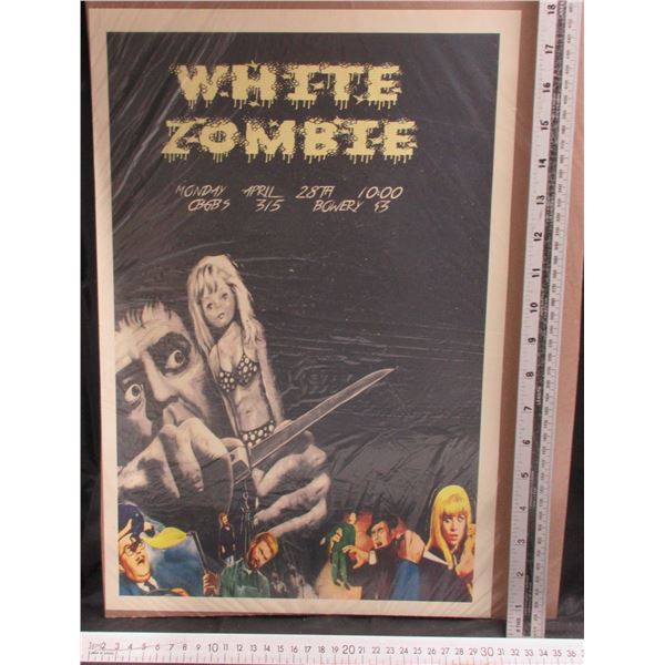 White Zombie Concert Poster