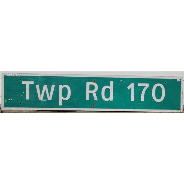 TWP Rd. 170 Metal Highway Sign (59"x12")