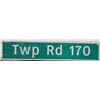 Image 1 : TWP Rd. 170 Metal Highway Sign (59"x12")