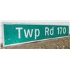 Image 2 : TWP Rd. 170 Metal Highway Sign (59"x12")