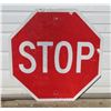 Image 1 : Lg. Metal Highway Stop Sign (29.5"x29.5")