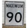Image 1 : Maximum 90 Metal Highway Sign (24"x29.5")