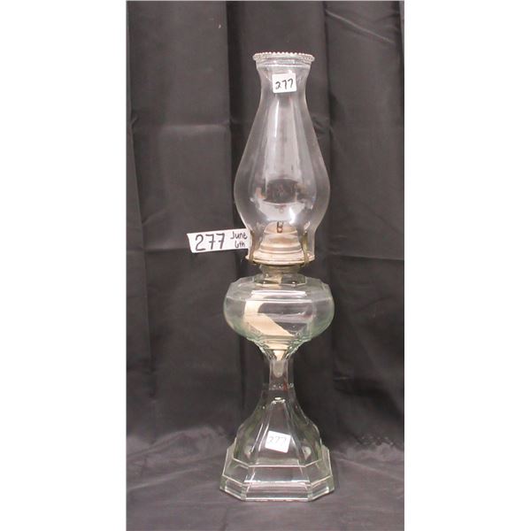 #2 Glass Colonial Coal Oil Lamp with Chimney