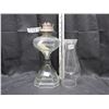 Image 2 : #2 Glass Colonial Coal Oil Lamp with Chimney