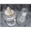 Image 8 : #1 Finger Hold Glass Coal Oil Lamp with Chimney