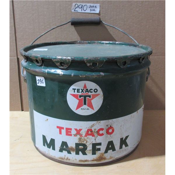 25lb. Texaco Grease Pail McColl Frontenac