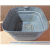 Image 3 : Square Galvanized Wash Tub