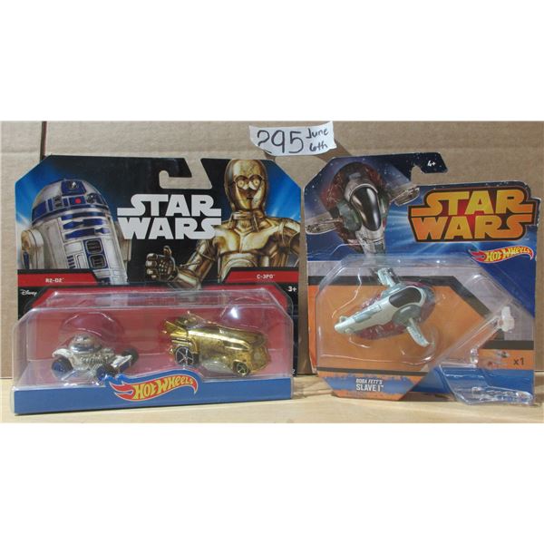 2 StarWars HotWheel Sets in Original package