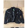 Image 1 : Black Leather Jacket w/ Fringe – Woman’s Size MED